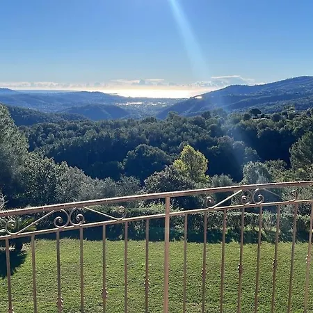 Villa Grasse Vue Exceptionnelle 8p Piscine Interieure Peymeinade
